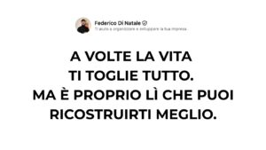 Nessuna laurea, nessun titolo. Solo la voglia di cambiare la mia vita.